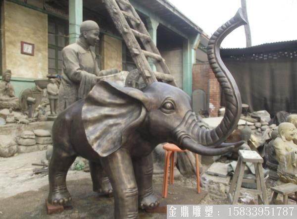 铸铜大象雕塑 (4)