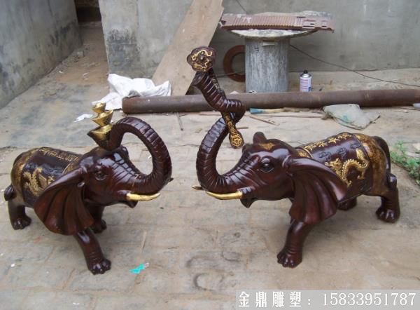 铸铜大象雕塑 (10)
